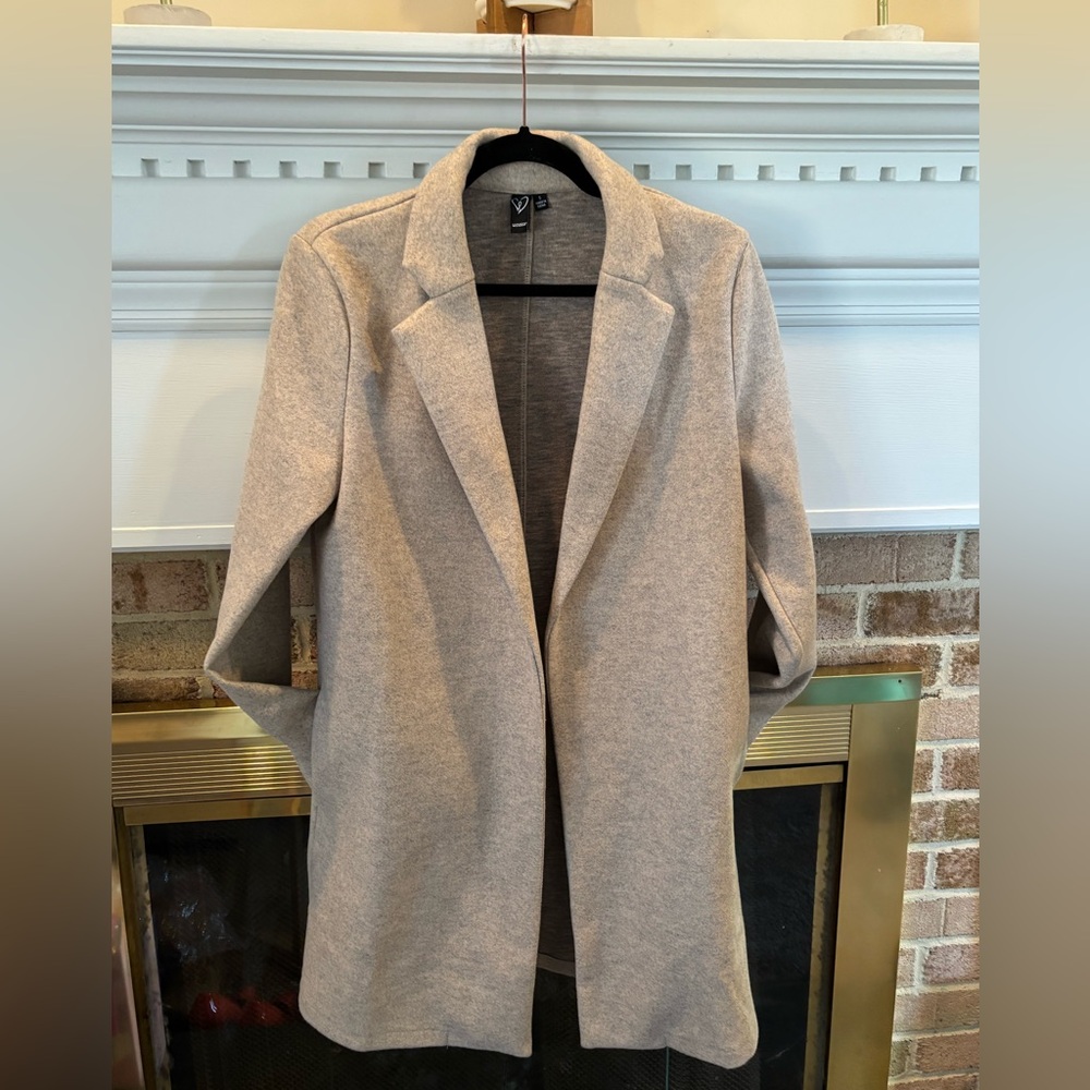 Always A Classic Faux Wool Trench Coat, Size Small